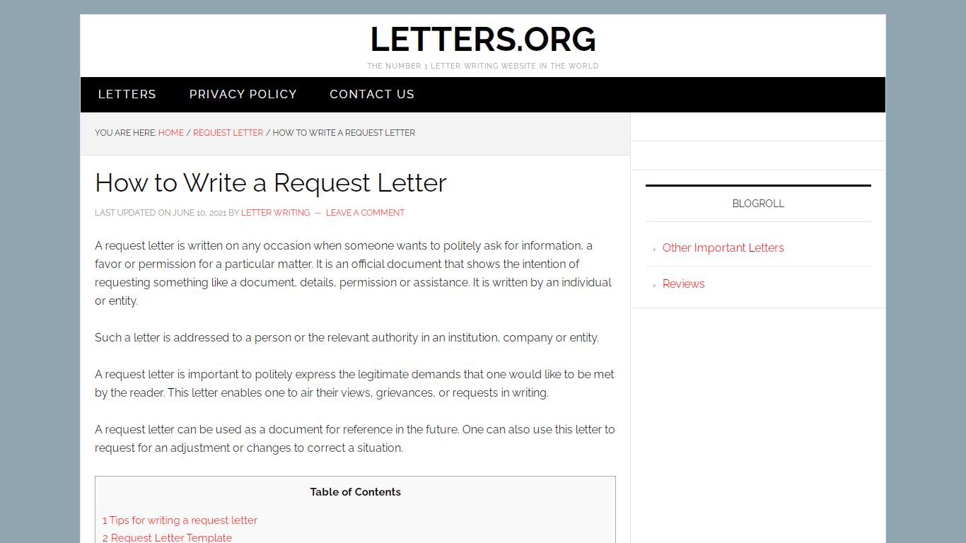 How to Write a Request Letter? Sample, Template & Writing Tips